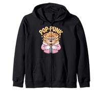 Pop-Punk Pancakes Flanella Kawaii Punk Felpa con Cappuccio