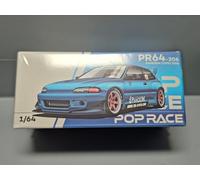 Pop Race 1/64 Honda Pandem Civic EG6 blu cromato (CP18)