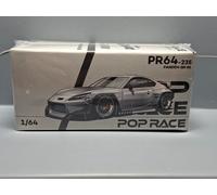 Pop Race 1/64 Toyota Pandem GR86 argento (CP15)