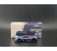 Pop Race Aston Martin Valkyrie Satin Blu Marina 1/64