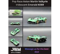 Pop Race Aston Martin Valkyrie Smeraldo Iridescente 1:64 Diecast 640269