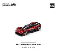 Pop Race Aston Martin Valkyrie Supernova Red Die Cast 1/64