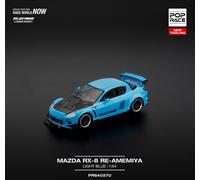 Pop Race Mazda RX8 RE-AMEMIYA Blu Chiaro 640270 1/64