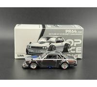 Pop Race Nissan GT-R V8 Drift Hakosuka Argento Cromo 640330 1/64