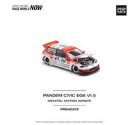 Pop Race Pandem Civic EG6 Idemitsu Motion Infinite Die Cast 1/64
