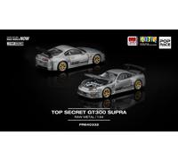 Pop Race Top Secret GT300 Supra (A80) Crudo Metallo Hk Toy Auto Salone 640332 1/