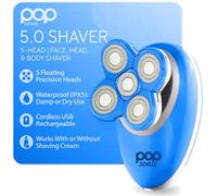 Pop Sonic Rasoio elettrico a 5 teste da donna per una rasatura comoda da vicino con funzionamento a secco bagnato impermeabile IPX5 - blu