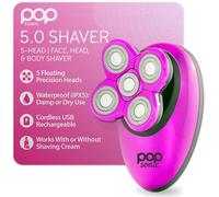 Pop Sonic Rasoio elettrico a 5 teste da donna per una rasatura comoda e stretta con funzionamento a secco bagnato impermeabile IPX5 - viola