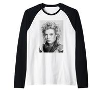 Pop Star Kim Wilde Prende in Giro & Dares Era Ritratto 1984 Maglia con Maniche Raglan