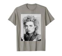 Pop Star Kim Wilde Prende in Giro & Dares Era Ritratto 1984 Maglietta