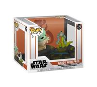 Funko Pop Deluxe: The Mandalorian - Grogu (The Child, Baby Yoda) With Frog - F