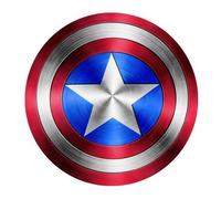 Pop super hero america captain pentagram shield design round mousepad