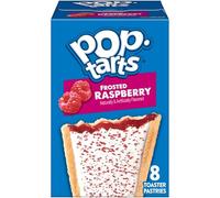 Pop-Tarts Pasticcini tostapane, cibi per la colazione, snack per bambini, confezione convenienza, lampone glassato (8 pop-tarts)