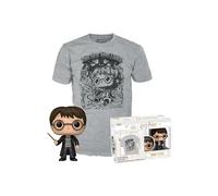 POP! & Tee: Harry Potter - Flocked - Large - (L) | Gadget Ufficiale Film - Personaggio in Vinile da Collezione - Idea Regalo Compleanno per Fan e Collezionisti