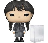 POP TV: [mercoledì] Addams Funko Vinyl Figure (Bundled con custodia protettiva compatibile Box), multicolore, 9,5 cm