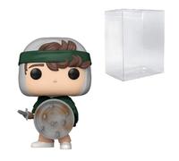 POP! TV: Stranger Things - Dustin con scudo #1463 in bundle con custodia protettiva compatibile