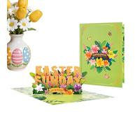Pop-Up 3D Birthday Card, Heartfelt Easter Greeting Card, Spring Egg and Bunny Design, Keepsake Cards for Friends Family Teachers Wife Husband Mother Father Girlfriend Birthdays Holidays Memories