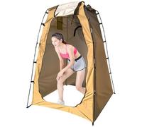 Pop-Up Changing Tent Water & Sun Proof 190T Foldable 47x47x75" Shower Tent with Inner Pocket, Zippered Window & Door Portable for Camping, Hiking, Outdoor Privacy