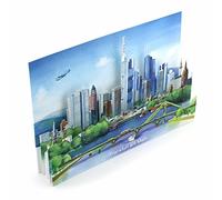 'Pop Up della carta/3 D della carta: "Francoforte - con amore fatto a Città Slot, la man può utilizzare come decorazione. Una speciali Frankfurt biglietto di auguri - O una bella Souvenir