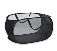 Pop Up Laundry Hamper Collapsible Horizontal Baskets with Handles & Side Pocket Foldable Sturdy mesh for Laundry Room Bathroom Kids Room Col