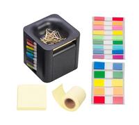 Pop-Up - Organizer in carta 4 in 1 a forma di cubo | scatola memo, dispenser per appunti pop-up, organizer per quaderni, con divisori colorati, per ufficio, casa