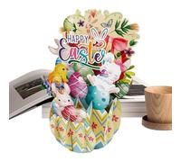 Pop Up Pasqua - 3d Holiday Spring Thanks You Notecard | Pasqua Pasqua Biglietto di auguri di coniglio con busta per adulti, ragazza | Biglietto di Pasqua per la celebrazione della primavera