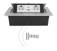 Pop -up Power Strip Silver Color 20W USB Carica rapida a prova di pioggia incorporato Pop -up Outlet per casa