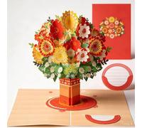 Pop-Up Wildflower Valentine’s Card, Forever-Blooming 3D Flower Pop-Up Card- Personalized Love Message & Everlasting Bloom - 2-in-1 Gift & Décor for Every Moment, All Occasion(Style-A)