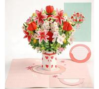 Pop-Up Wildflower Valentine’s Card, Forever-Blooming 3D Flower Pop-Up Card- Personalized Love Message & Everlasting Bloom - 2-in-1 Gift & Décor for Every Moment, All Occasion(Style-B)