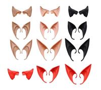 POPAPIE 12 Paia Orecchie Elfo, Orecchie Da Elfo Cosplay, Orecchie Da Fata, Elfo Cosplay Orecchie, Per Adolescenti E Adulti, Per Halloween Costume Cosplay Festa Natale