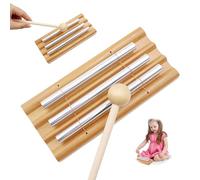 POPAPIE Chime Energy,Chime Percussion Strumenti MusicaliCarillon Energetico Campanello Da Meditazione con Battente Per La Meditazione Yoga Precoce Educazione Musicale 3 Toni
