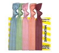 Popband Fasce per capelli con nodo milkshake, elastici per capelli, colori pastello, accessori versatili per capelli da donna, 5 elastici per capelli