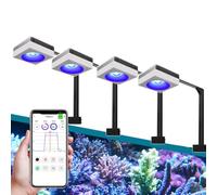 PopBloom 4 pezzi RL90 LED per acquari marini Lampade per barriera corallina Lampade LED a spettro completo per acquario da 180-220 cm Acquari con coralli di barriera