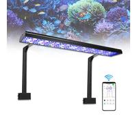 PopBloom Hertz75 illuminazione acquario led luce per acquario a led marineland lampade luce blu acquario marino 90cm 3ft Reef Aquarium Coral Tank (con kit braccio)