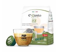 PopCaffè E-Gusto Ginseng Amaro - 96 Capsule Compatibili con NESCAFÉ Dolce Gusto - Caffè al Ginseng Intenso e Senza Zucchero - Confezionate in Atmosfera Protettiva