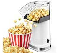 Popcorn ad aria calda da 4,5 litri, macchina per popcorn sana senza olio, con vassoio per la fusione del burro, misurino e interruttore one-touch, macchina per popcorn certificata ETL per casa, serata