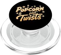 Popcorn & Plot Twists Funny Movie Film TV Show Fan PopSockets PopGrip per MagSafe