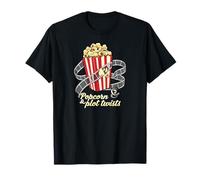 Popcorn & Plot Twists Movie Film Buff Cinema Fan Maglietta