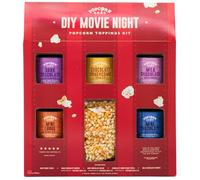Popcorn Shed Kit di condimenti per popcorn fai da te (5 deliziosi condimenti e 500 g di chicchi scoppiettanti) - condimenti per popcorn dolci, snack facili e ipocalorici, perfetto per feste, serate al