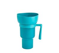 Popcorn Tumbler - 2 In 1 Popcorn Bucket | Tumbler Snack E Bevande Da 1000 Ml | Con Paglia Per Bevande | 6.3*2,6*10,28 Pollici | Coppe Resistenti Al Calore Per Parco, Centro Cinematografico, Home Theat