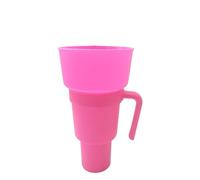 Popcorn Tumbler - 2 In 1 Popcorn Bucket | Tumbler Snack E Bevande Da 1000 Ml | Con Paglia Per Bevande | 6.3*2,6*10,28 Pollici | Coppe Resistenti Al Calore Per Parco, Centro Cinematografico, Home Theat