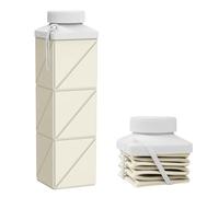 Popdigito, bottiglia pieghevole da 700 ml, in silicone di grado alimentare, senza BPA, a prova di perdite, leggera, design pieghevole, perfetta per viaggi, escursionismo, campeggio, palestra, sport