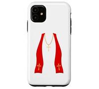 Pope Costume Shirt Lazy Priest Halloween Costume Pope Custodia per iPhone 11