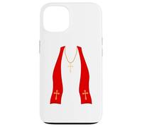Pope Costume Shirt Lazy Priest Halloween Costume Pope Custodia per iPhone 13