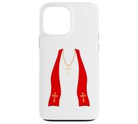 Pope Costume Shirt Lazy Priest Halloween Costume Pope Custodia per iPhone 13 Pro Max