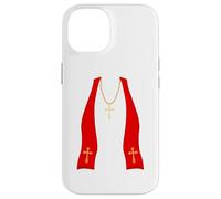 Pope Costume Shirt Lazy Priest Halloween Costume Pope Custodia per iPhone 14