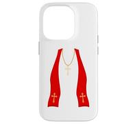 Pope Costume Shirt Lazy Priest Halloween Costume Pope Custodia per iPhone 14 Pro