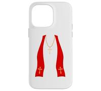 Pope Costume Shirt Lazy Priest Halloween Costume Pope Custodia per iPhone 14 Pro Max