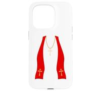 Pope Costume Shirt Lazy Priest Halloween Costume Pope Custodia per iPhone 15 Pro