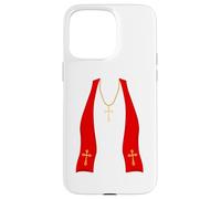 Pope Costume Shirt Lazy Priest Halloween Costume Pope Custodia per iPhone 15 Pro Max